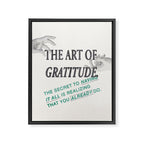 The Art of Gratitude Framed Canvas Print Gallery Image 6