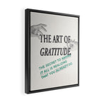 The Art of Gratitude Framed Canvas Print Gallery Image 2