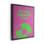 This Song Reminds Me of You - Pink Framed Canvas Print Gallery Image 2