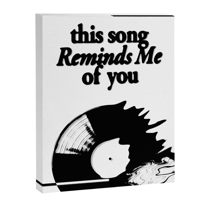 This Song Reminds me of You - Wavy Canvas Print Gallery Image 1