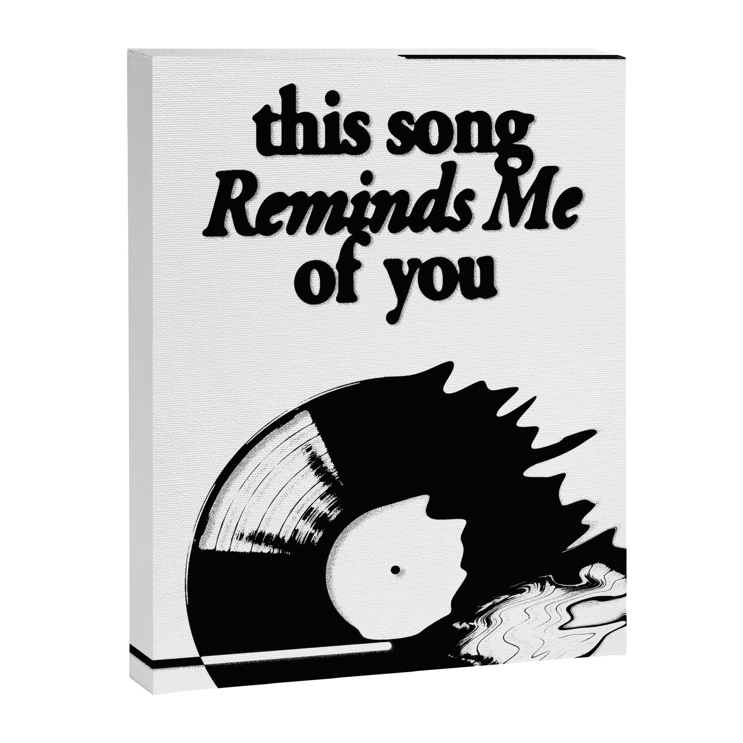 This Song Reminds me of You - Wavy Canvas Print Gallery Image 6