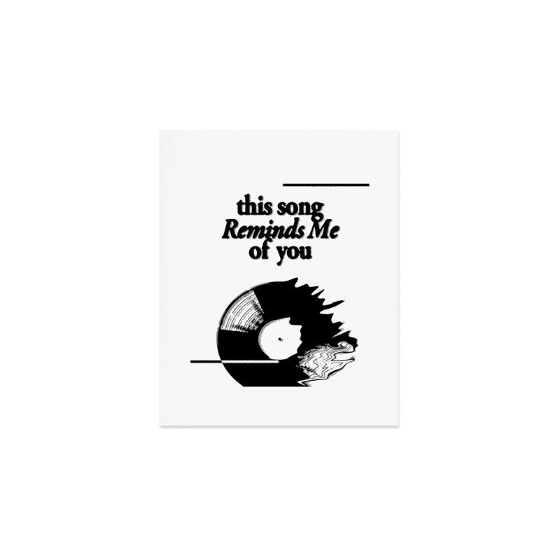 This Song Reminds me of You - Wavy Art Print Gallery Image 1