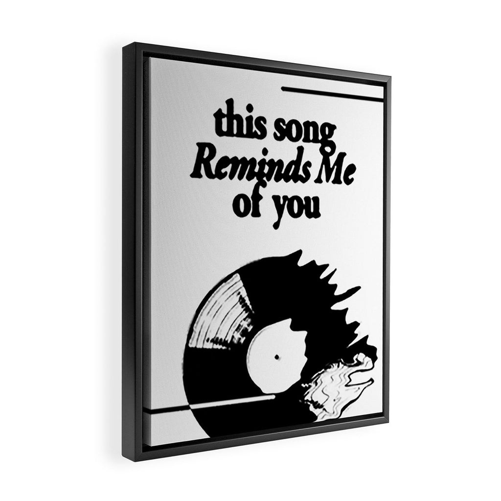 This Song Reminds me of You - Wavy Framed Canvas Print Gallery Image 2