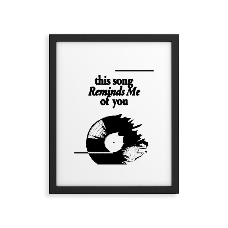 This Song Reminds me of You - Wavy Framed Art Print Gallery Image 5