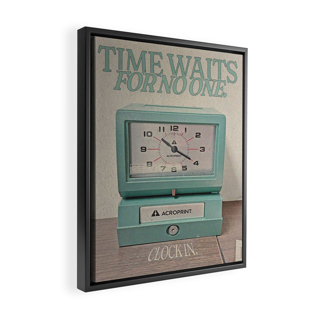 Time Waits For No One Framed Canvas Print Gallery Image 2