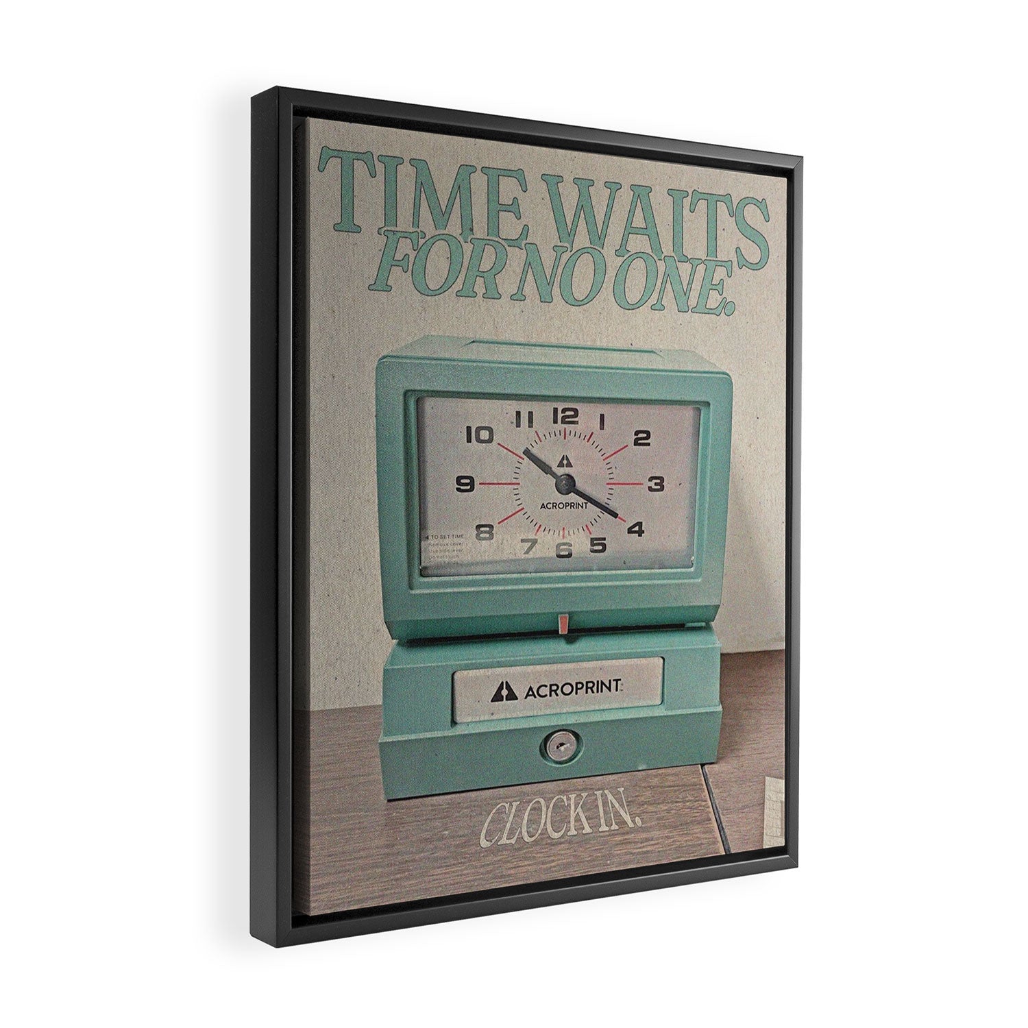Time Waits For No One Framed Canvas Print Gallery Image 2