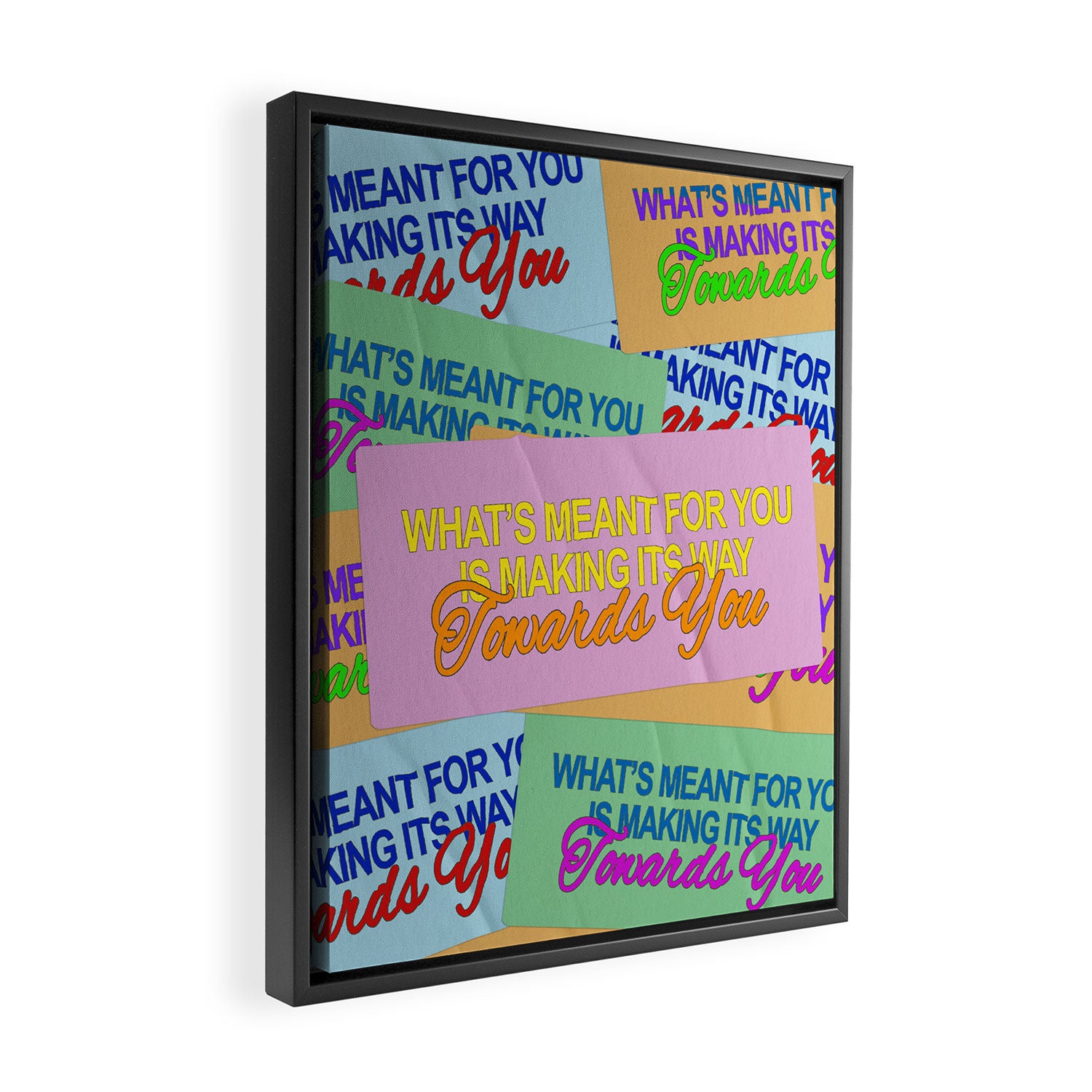 What's Meant to be Will Make its Way Towards You Framed Canvas Print Gallery Image 2