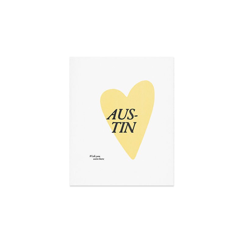 Wish you were here - Austin Art Print Gallery Image 1