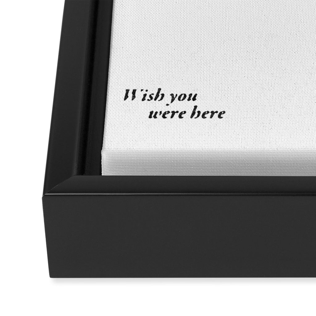 Wish you were here - Austin Framed Canvas Print Gallery Image 3