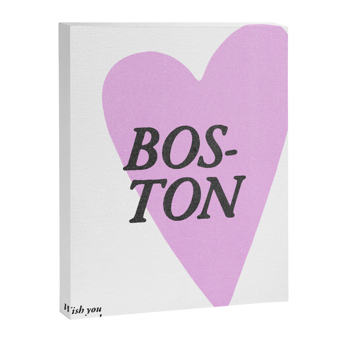 Wish you were here - Boston Canvas Print Gallery Image 1