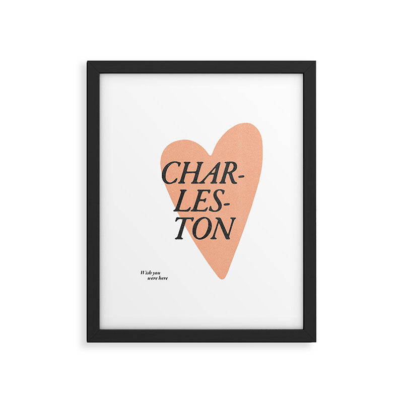 Wish you were here - Charleston Framed Art Print Gallery Image 5