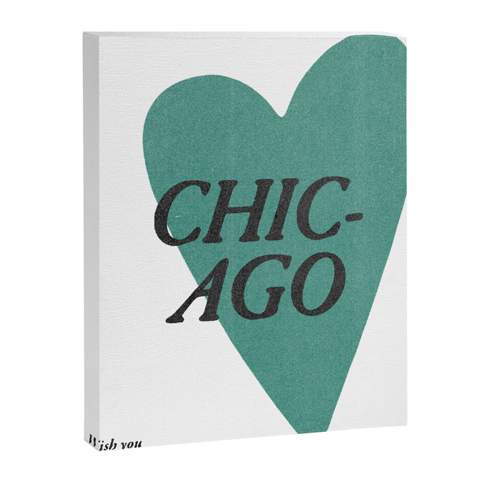 Wish you were here - Chicago Canvas Print Gallery Image 1
