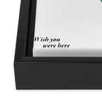 Wish you were here - Chicago Framed Canvas Print Gallery Image 3