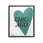 Wish you were here - Chicago Framed Canvas Print Gallery Image 6