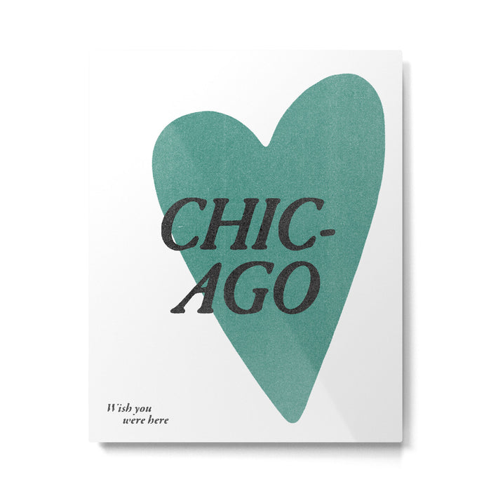 Wish you were here - Chicago Metal Print Gallery Image 1