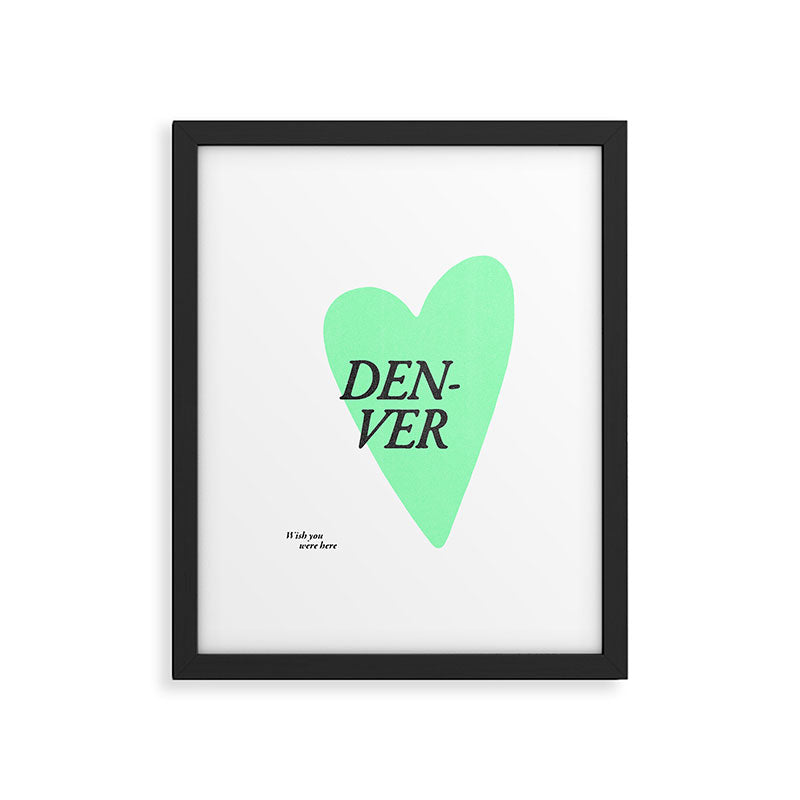 Wish you were here - Denver Framed Art Print Gallery Image 5