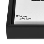 Wish you were here - Los Angeles Framed Canvas Print Gallery Image 3