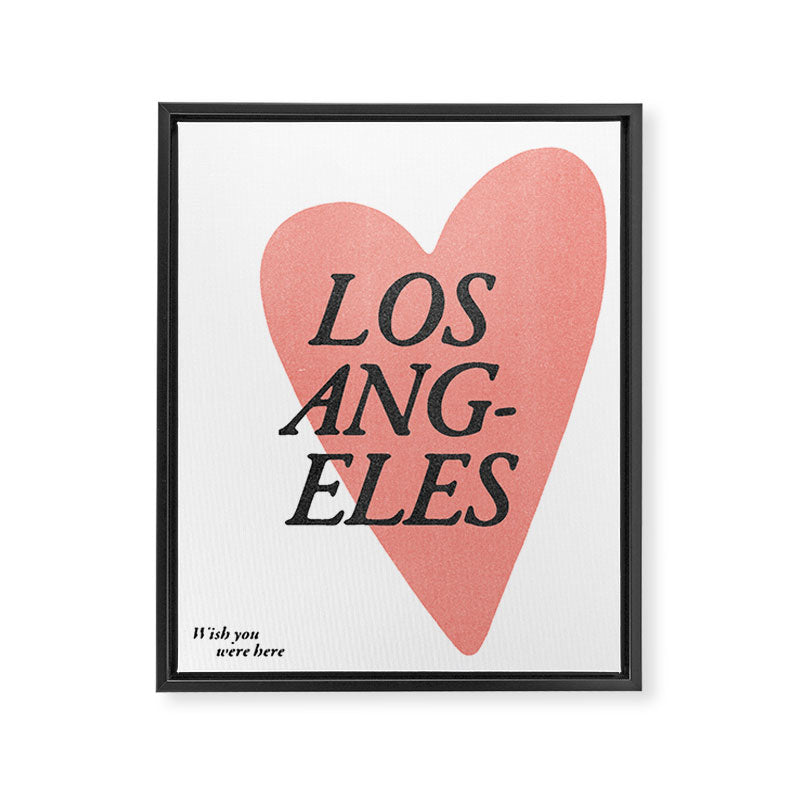 Wish you were here - Los Angeles Framed Canvas Print Gallery Image 6