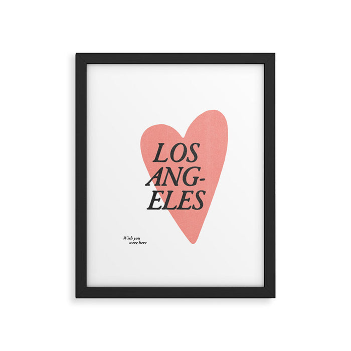 Wish you were here - Los Angeles Framed Art Print Gallery Image 1