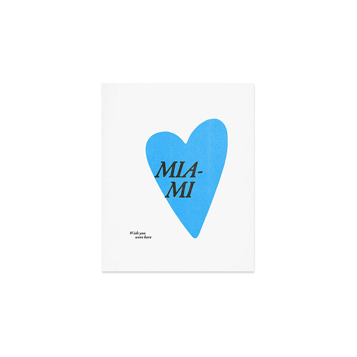 Wish you were here - Miami Art Print Gallery Image 1