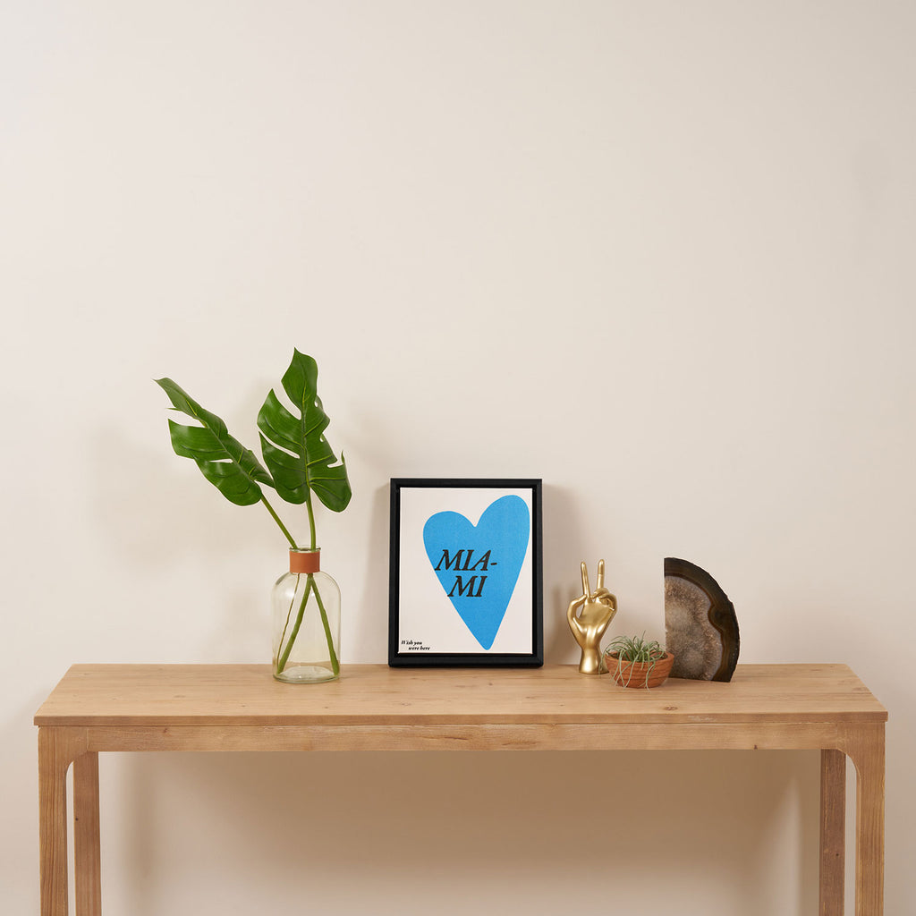 Wish you were here - Miami Framed Canvas Print Gallery Image 4