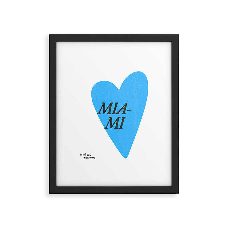 Wish you were here - Miami Framed Art Print Gallery Image 5