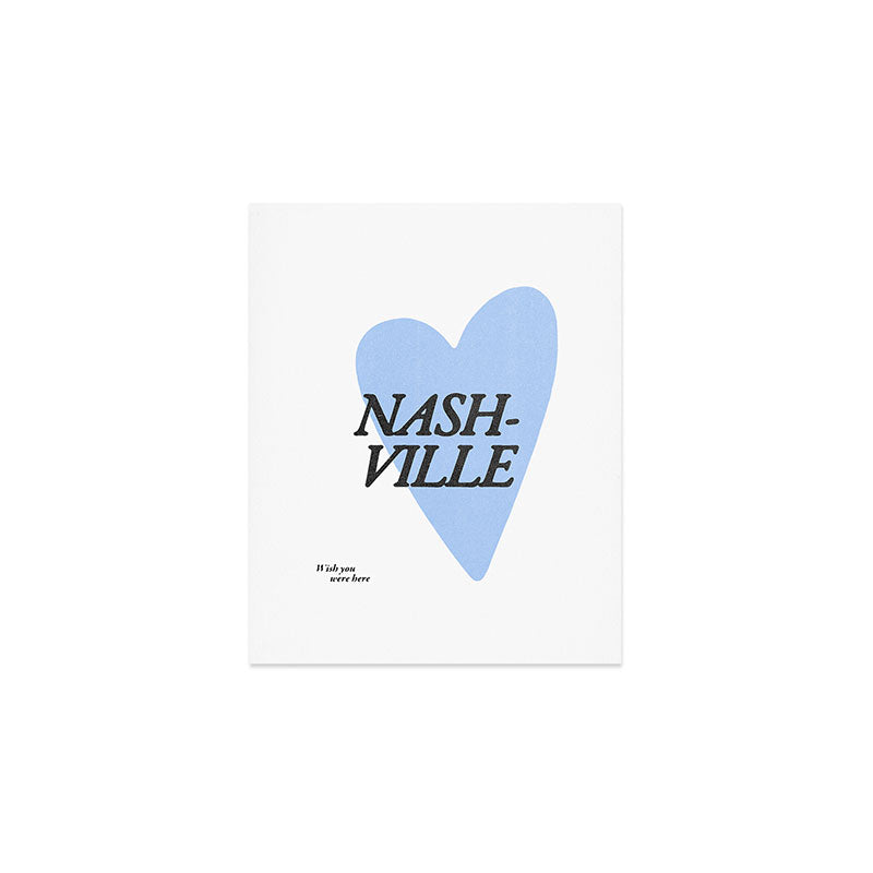 Wish you were here - Nashville Art Print Gallery Image 1
