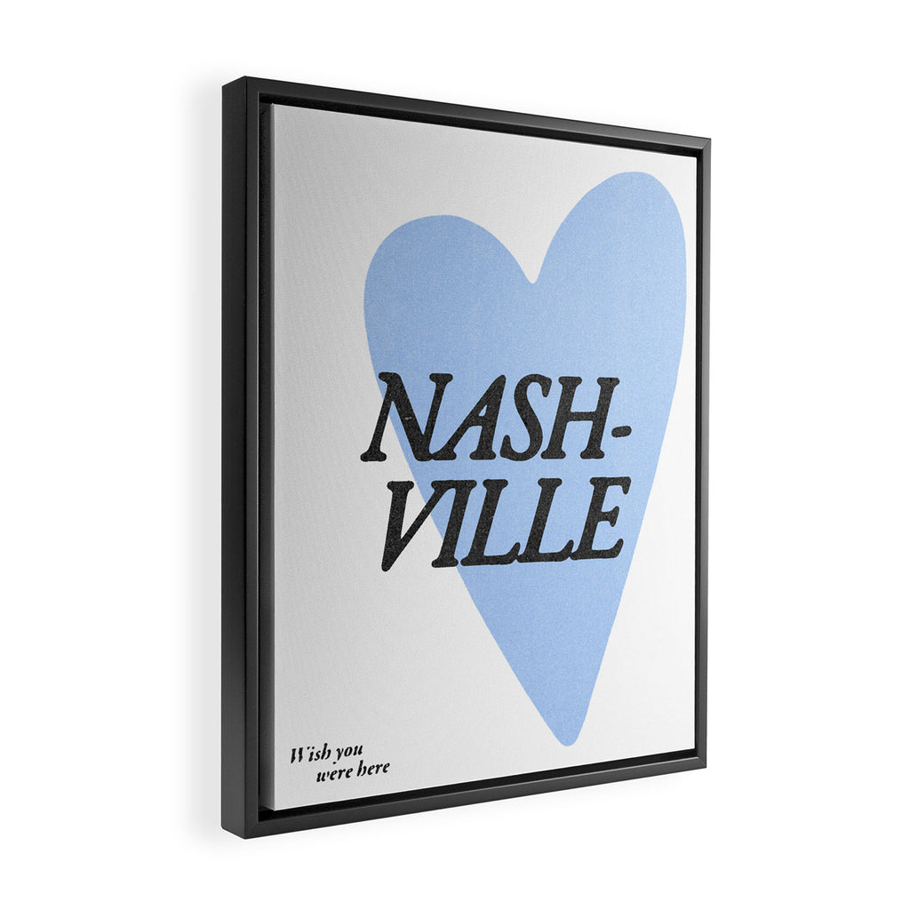 Wish you were here - Nashville Framed Canvas Print Gallery Image 2