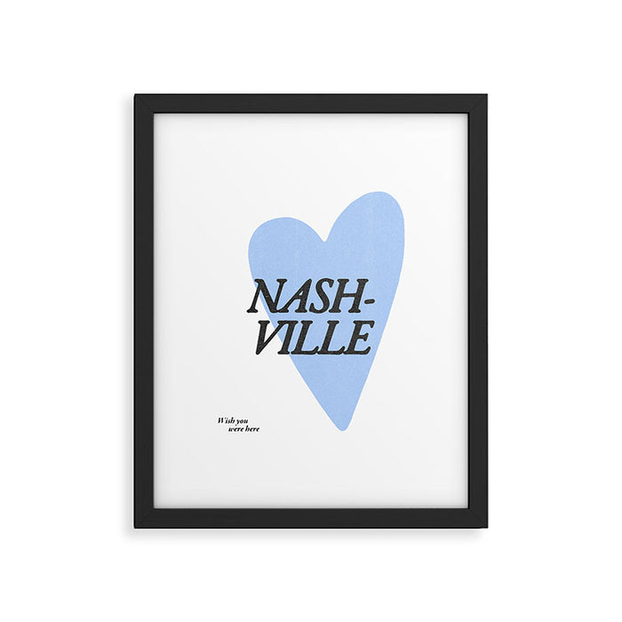 Wish you were here - Nashville Framed Art Print Gallery Image 1