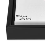 Wish You Were Here - New York Framed Canvas Print Gallery Image 3