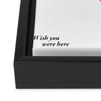 Wish You Were Here - Philadelphia Framed Canvas Print Gallery Image 3