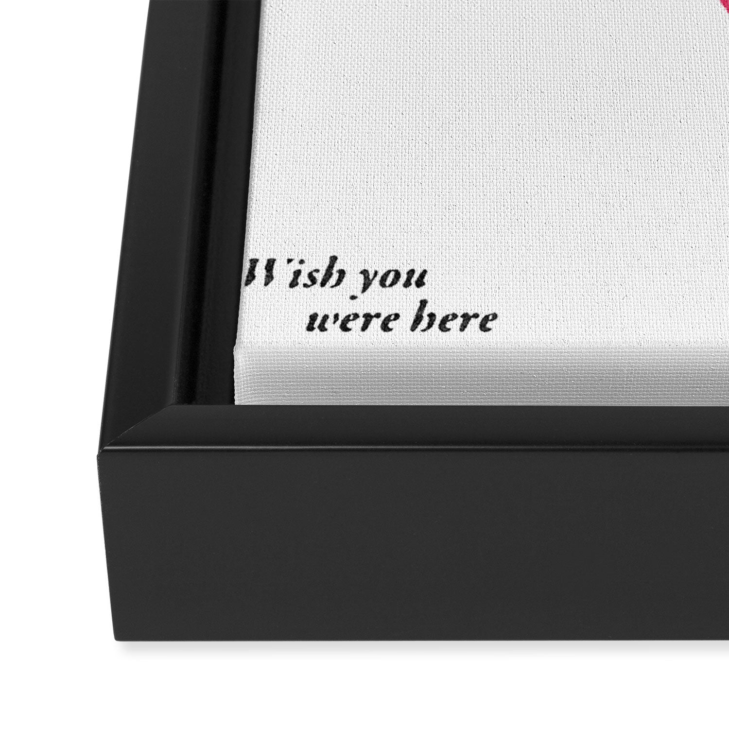 Wish You Were Here - Philadelphia Framed Canvas Print Gallery Image 3