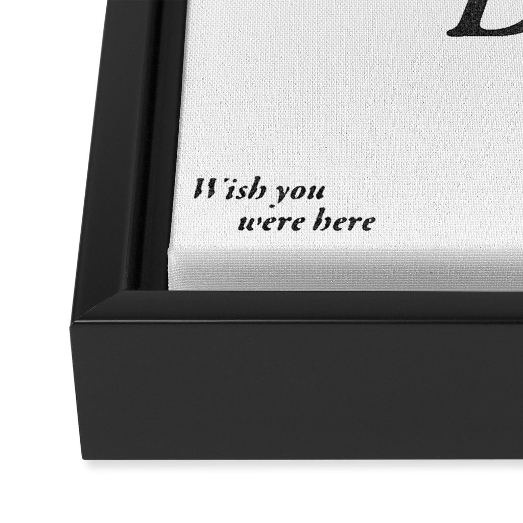 Wish you were here - Washington D C Framed Canvas Print Gallery Image 3