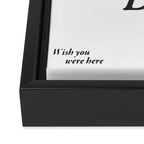 Wish you were here - Washington D C Framed Canvas Print Gallery Image 3