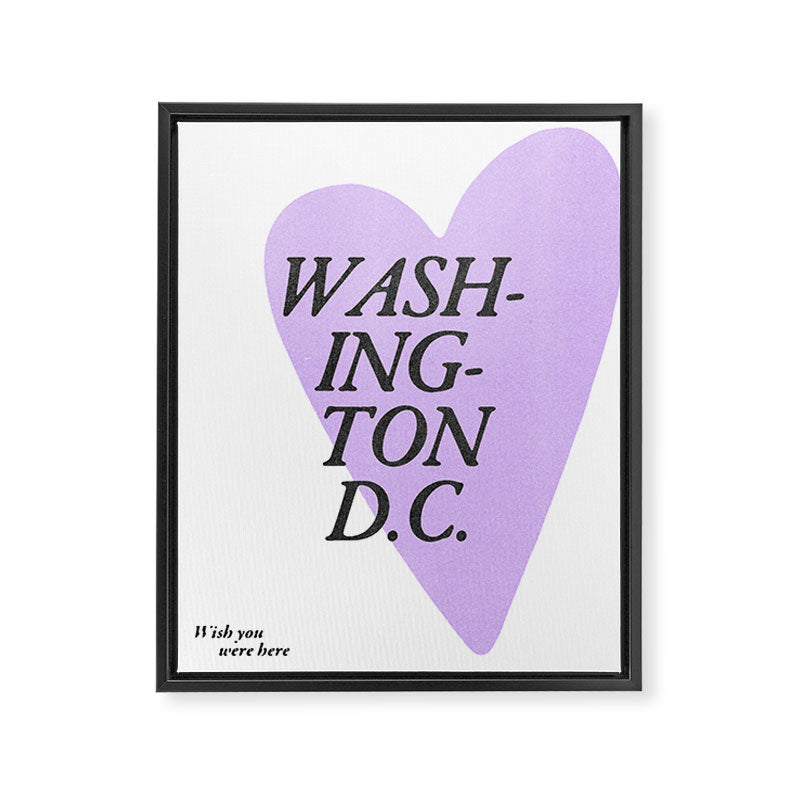 Wish you were here - Washington D C Framed Canvas Print Gallery Image 6