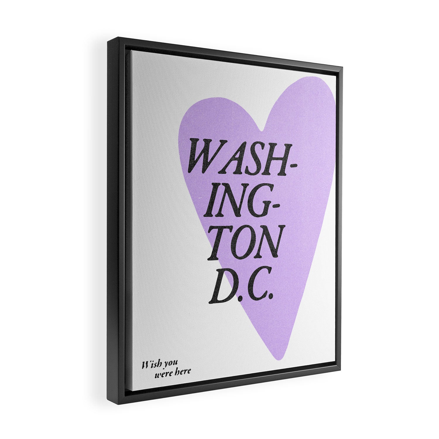 Wish you were here - Washington D C Framed Canvas Print Gallery Image 2