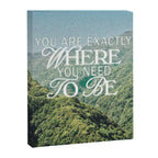 You Are Exactly Where You Need to Be Canvas Print Gallery Image 6