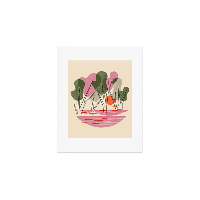 Abstract Forest Art Print Gallery Image 1
