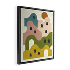Adobe Village at Sunset Framed Canvas Print Gallery Image 2