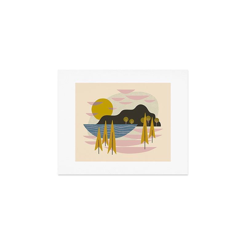 Alpine Forest Landscape Art Print Gallery Image 1