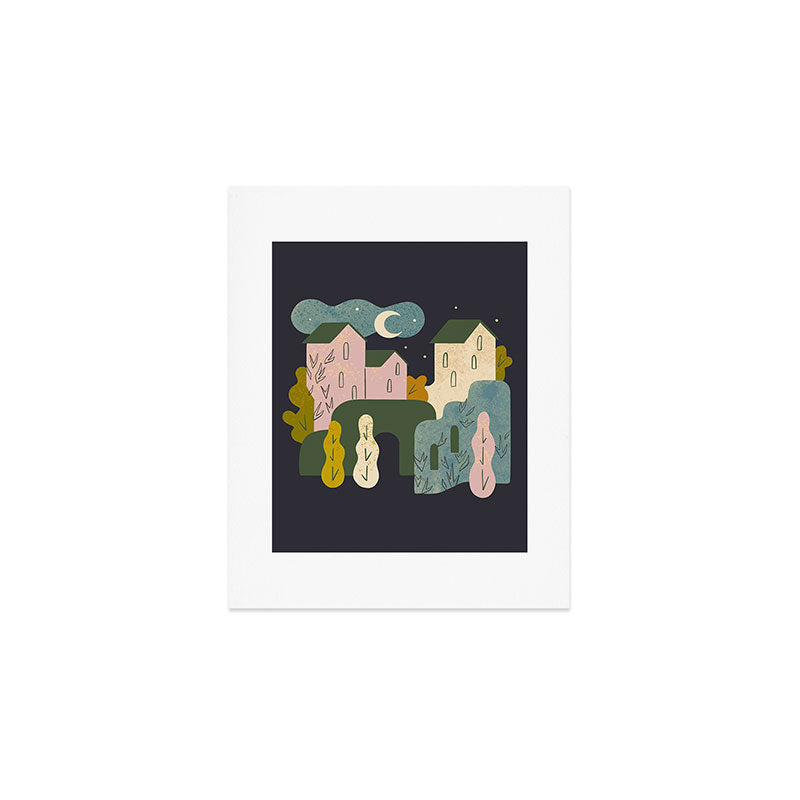 Ancient Village Art Print Gallery Image 1