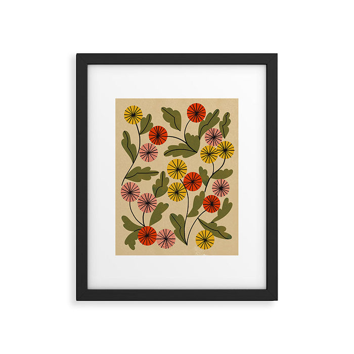 Autumn Mums Framed Art Print Gallery Image 1