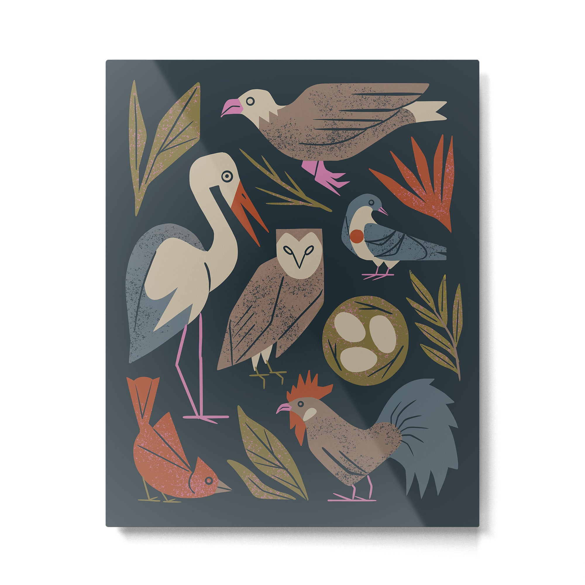 Bird Friends Metal Print Gallery Image 4