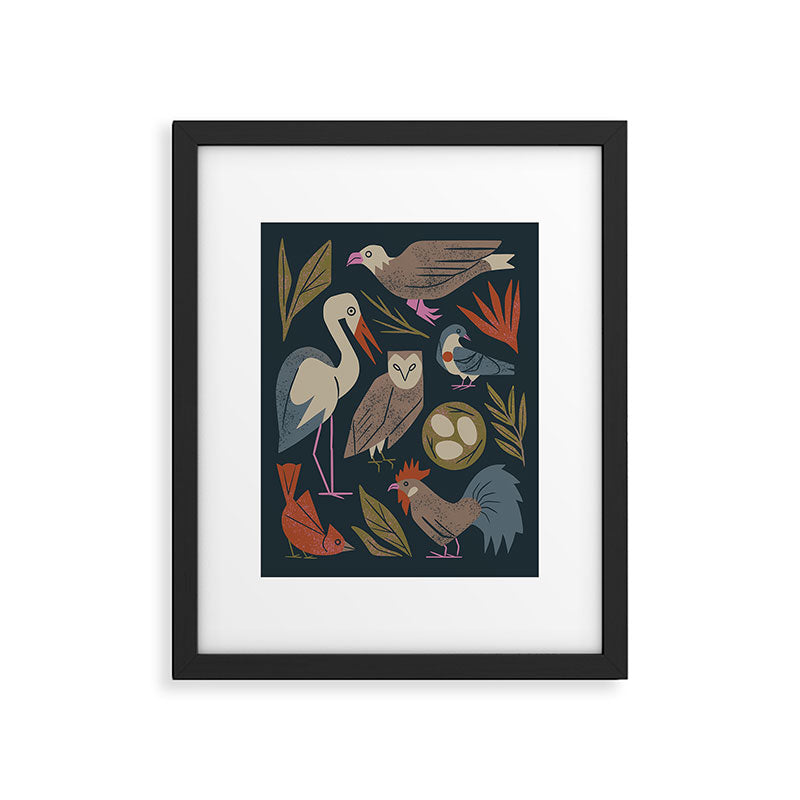 Bird Friends Framed Art Print Gallery Image 5