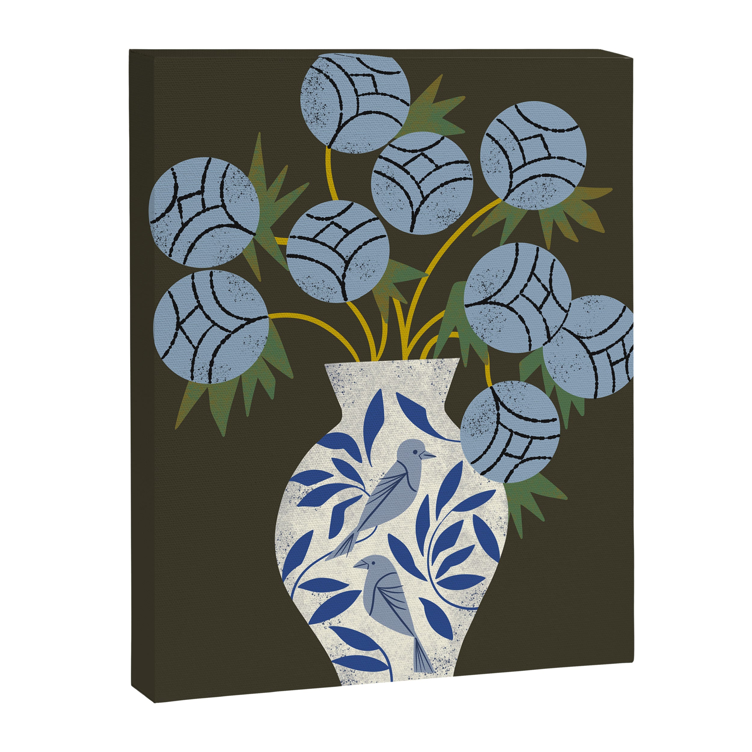 Bird Vase Bouquet Canvas Print Gallery Image 6