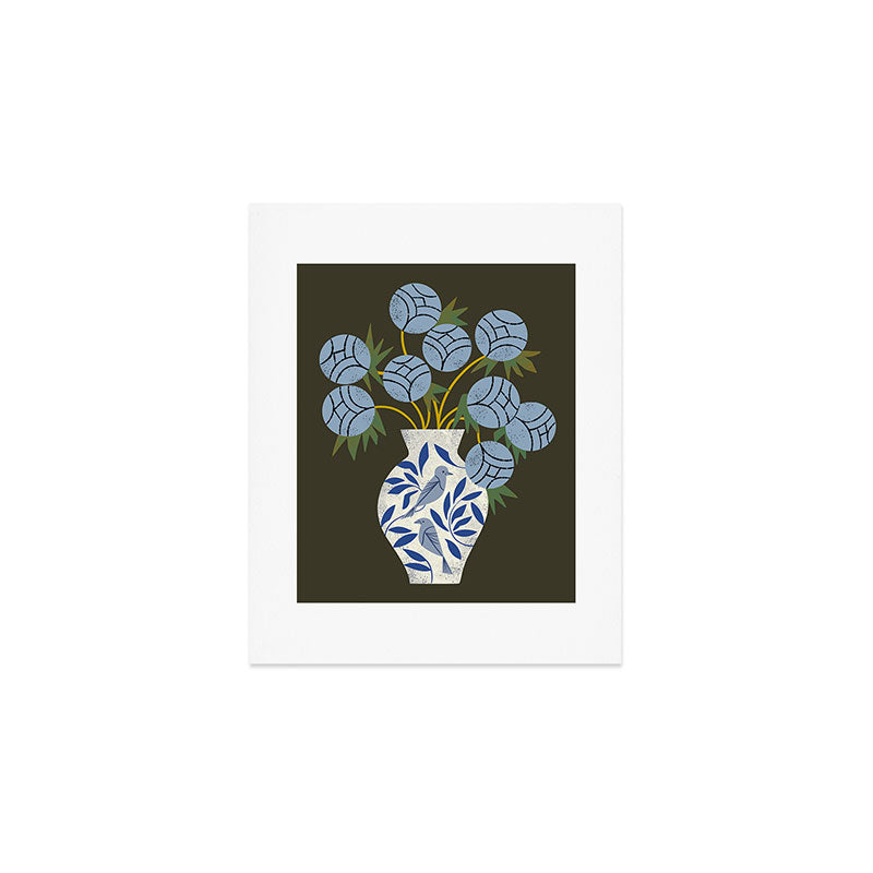 Bird Vase Bouquet Art Print Gallery Image 1