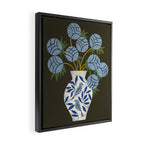 Bird Vase Bouquet Framed Canvas Print Gallery Image 2