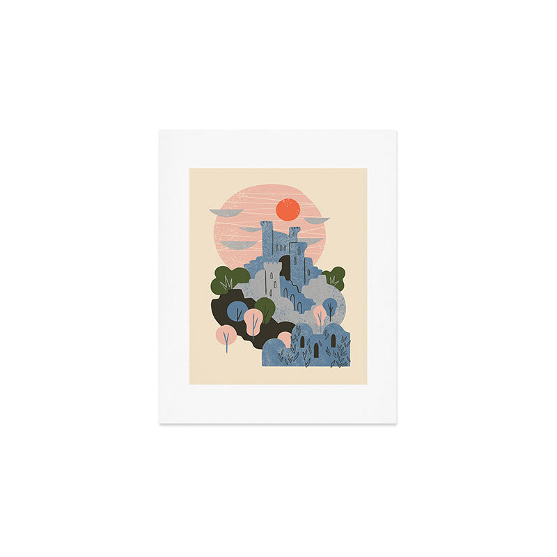 Blue Castle Art Print Gallery Image 1