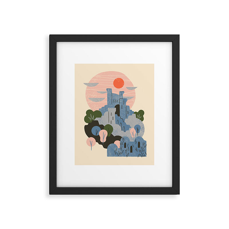 Blue Castle Framed Art Print Gallery Image 5