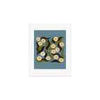 Blue Floral Art Print Gallery Image 1